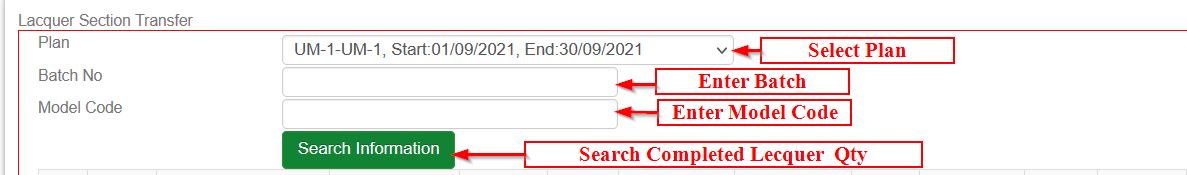 Lecquer Section Transfer