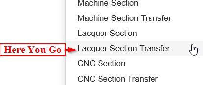 Lecquer Section Transfer